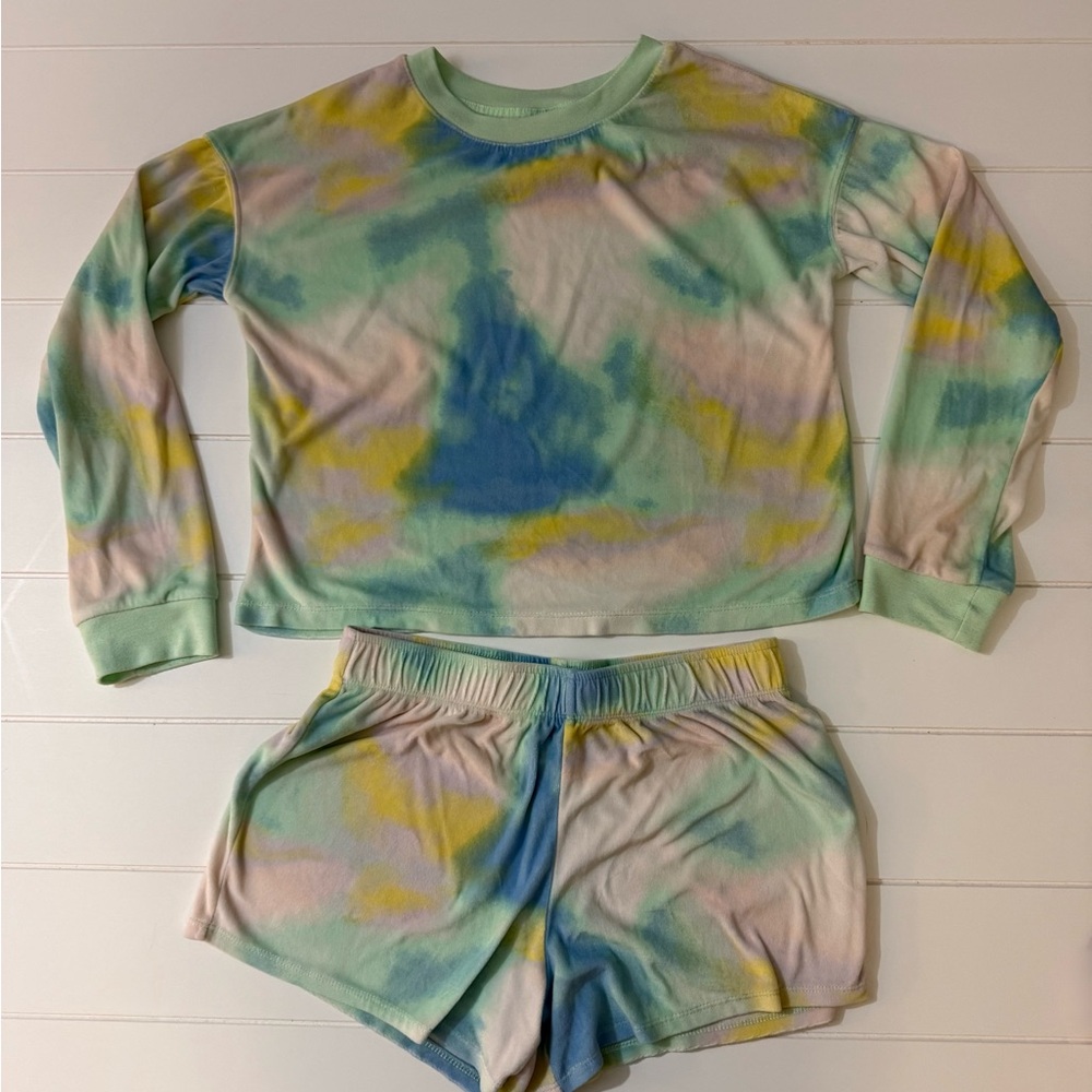 Art Class Tie-Dye Pajama Set girls XL